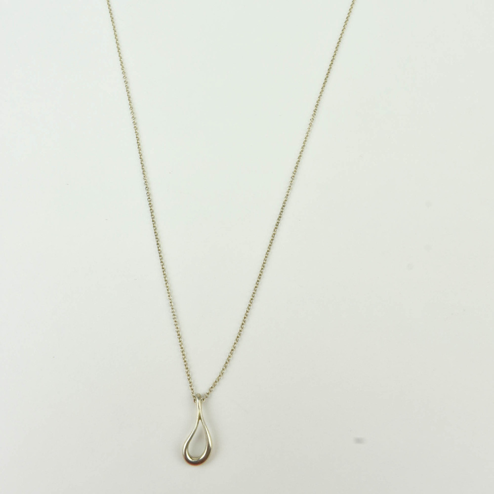 Tiffany & Co. Silver"Elsa Peretti" Open-teardrop 1047